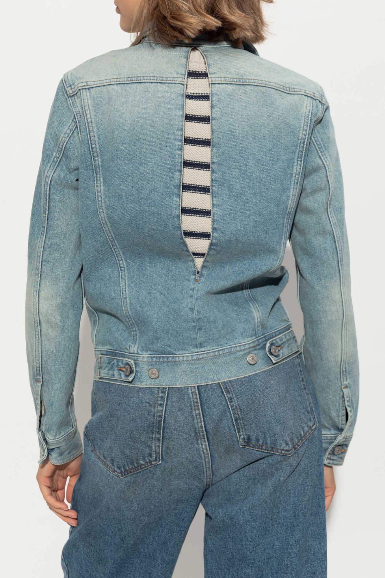 MM6 Maison Margiela Denim jacket with slit | Women's